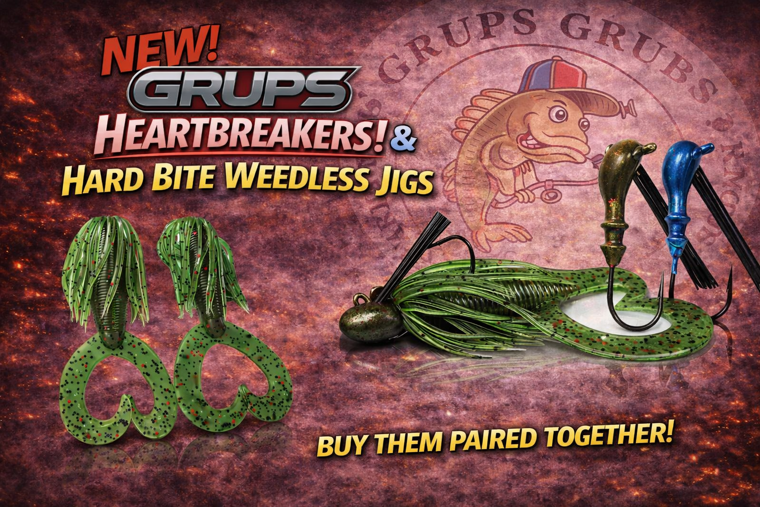 Heartbreaker with Hard bite weedless jig